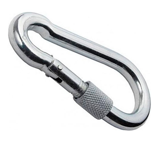 Изображение товара Пожарный карабин с фиксатором КРЕП-КОМП DIN 5299 D, М14, 50 шт. кпф14