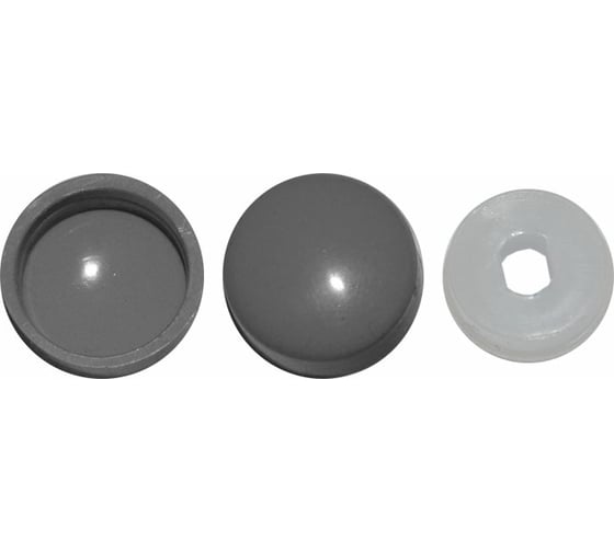 Изображение товара Универсальная заглушка КРЕП-КОМП темно-серая 500 шт. зу тем.серый