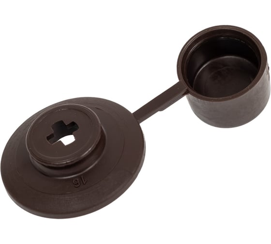 Изображение товара Кровельная шайба с колпачком КРЕП-КОМП темно-коричневая 250 шт. зк тем.коричн