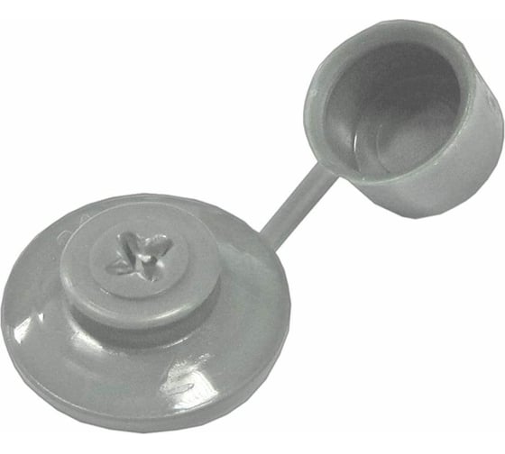 Изображение товара Кровельная шайба с колпачком КРЕП-КОМП серая 250 шт. зк серый