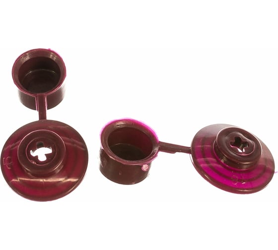 Изображение товара Кровельная шайба с колпачком КРЕП-КОМП бордо 250 шт. зк бордо