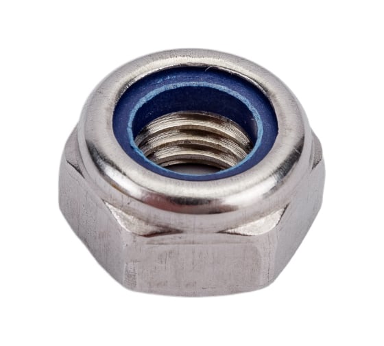 Изображение товара Гайка с контрящим кольцом КРЕП-КОМП нержавейка, DIN 985, А2, М10, 200 шт. гсн10