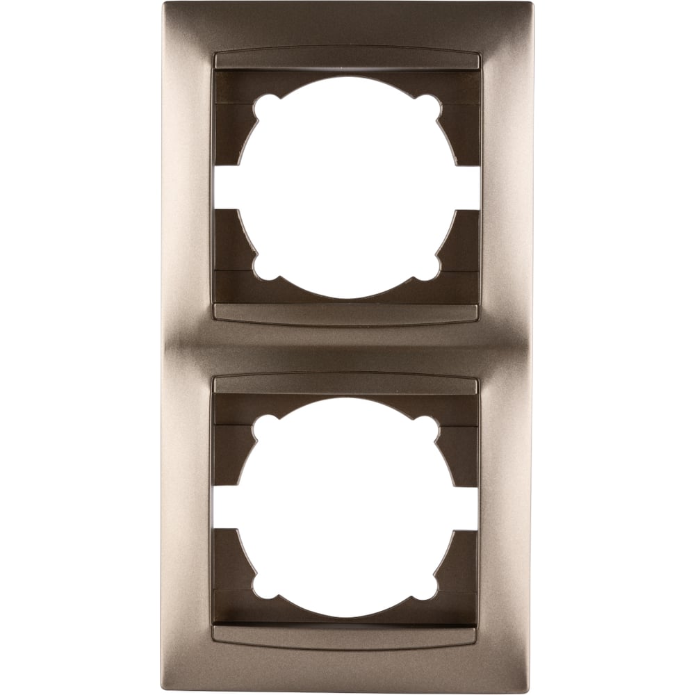 Изображение товара 2-х постовая рамка TDM ELECTRIC вертикальная бронза SQ1815-0733