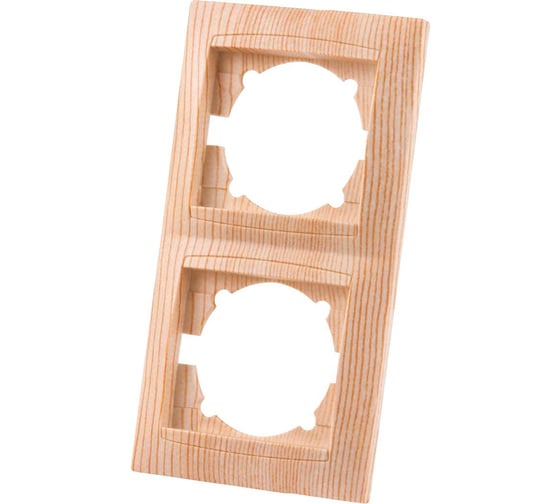 Изображение товара 2-х постовая рамка TDM ELECTRIC вертикальная, сосна Лама SQ1815-0333