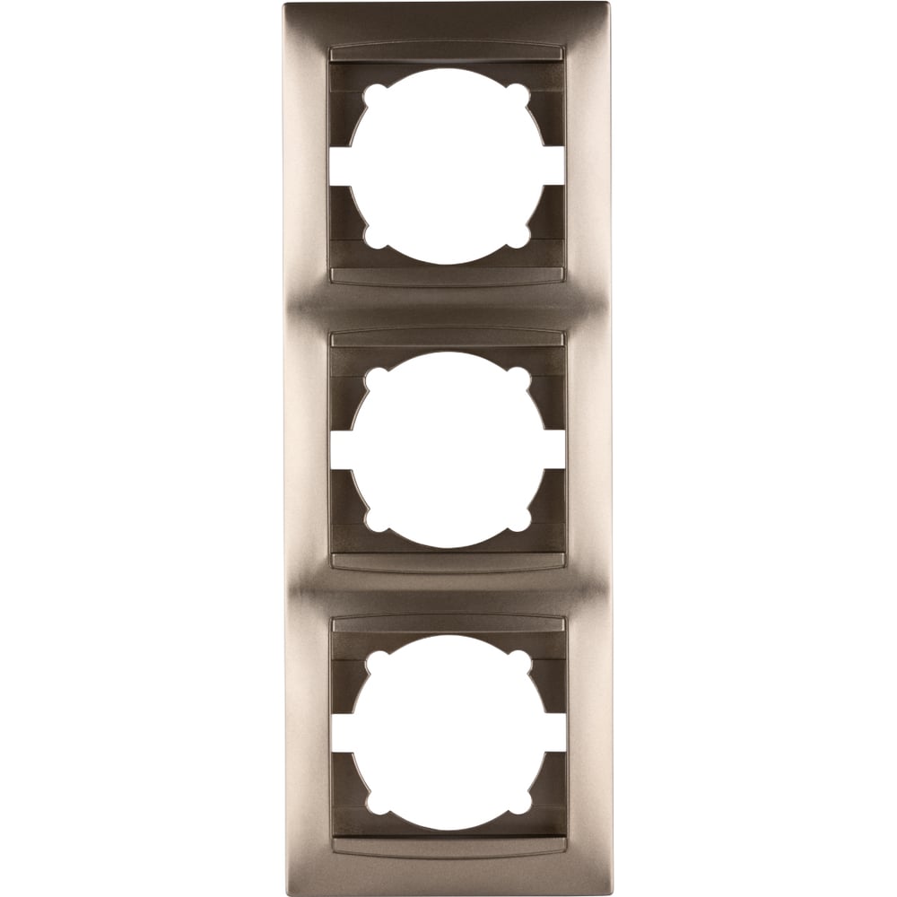 Изображение товара 3-х постовая рамка TDM ELECTRIC вертикальная бронза Лама SQ1815-0734