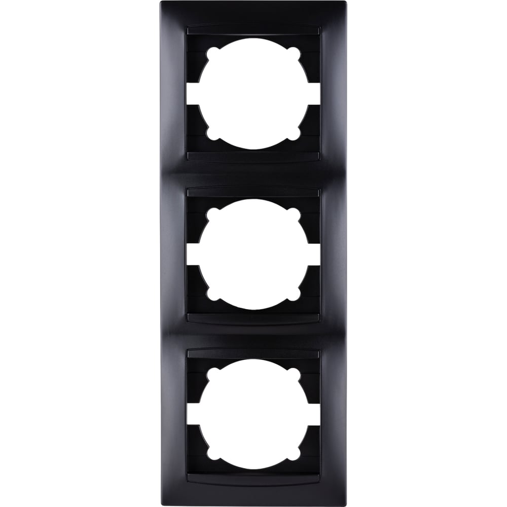 Изображение товара Рамка 3-х постовая вертикальная графит Лама TDM ELECTRIC SQ1815-0634