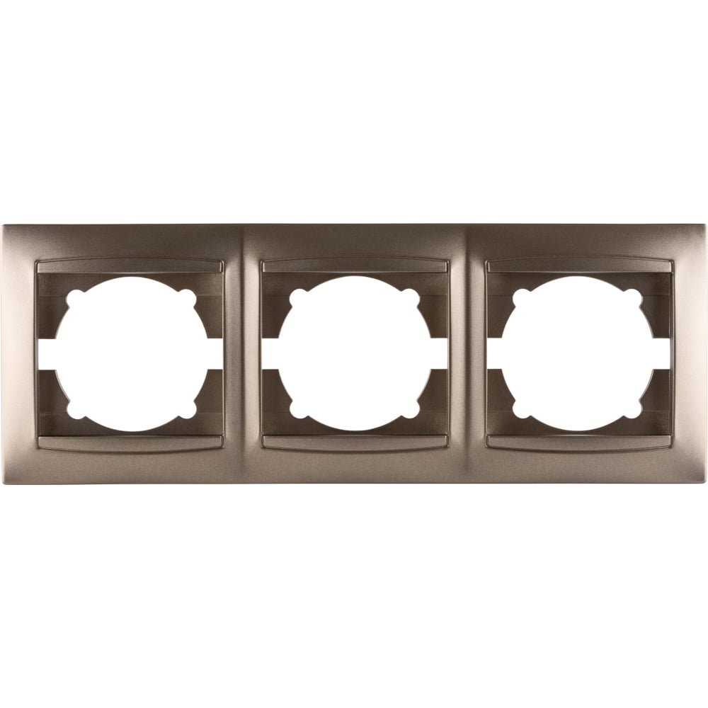 Изображение товара 3-х постовая рамка TDM ELECTRIC серия Лама бронза для кабель-каналов