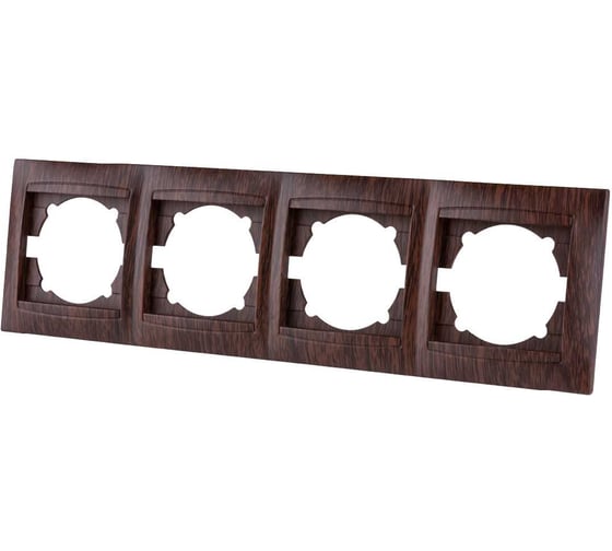 Изображение товара 4-х постовая рамка TDM ELECTRIC горизонтальная, венге Лама SQ1815-0432