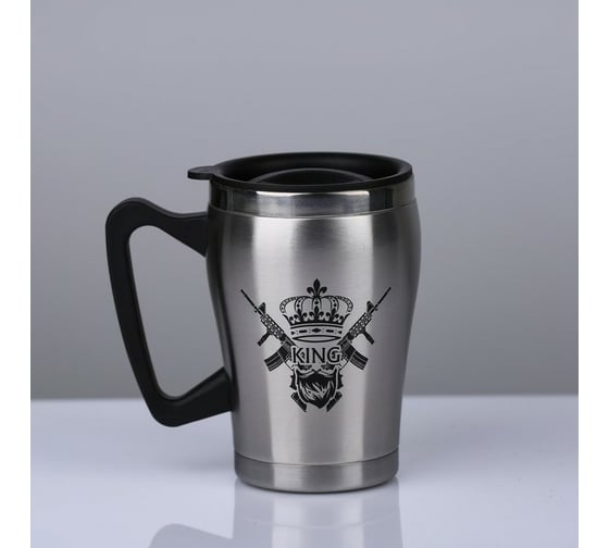 Изображение товара Термокружка Мастер К King с крышкой, 350 мл, 10x12 см 5156542