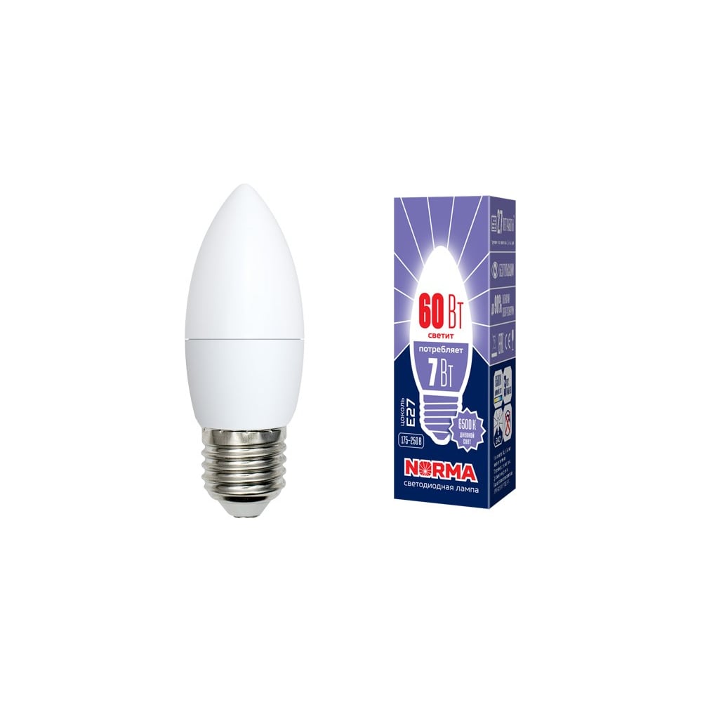 Светодиодная лампа Volpe LED-C37-7W/DW/E27/FR/NR SET10 UL-00014083
