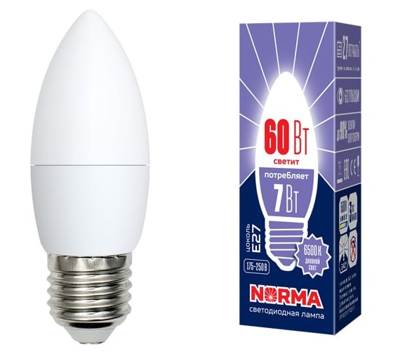 Изображение товара Светодиодная лампа Volpe LED-C37-7W/DW/E27/FR/NR SET10 UL-00014083