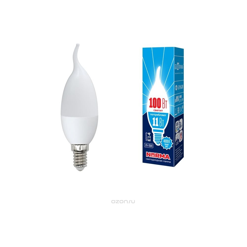 Светодиодная лампа Volpe LED-CW37-11W/NW/E14/FR/NR SET10 UL-00014095