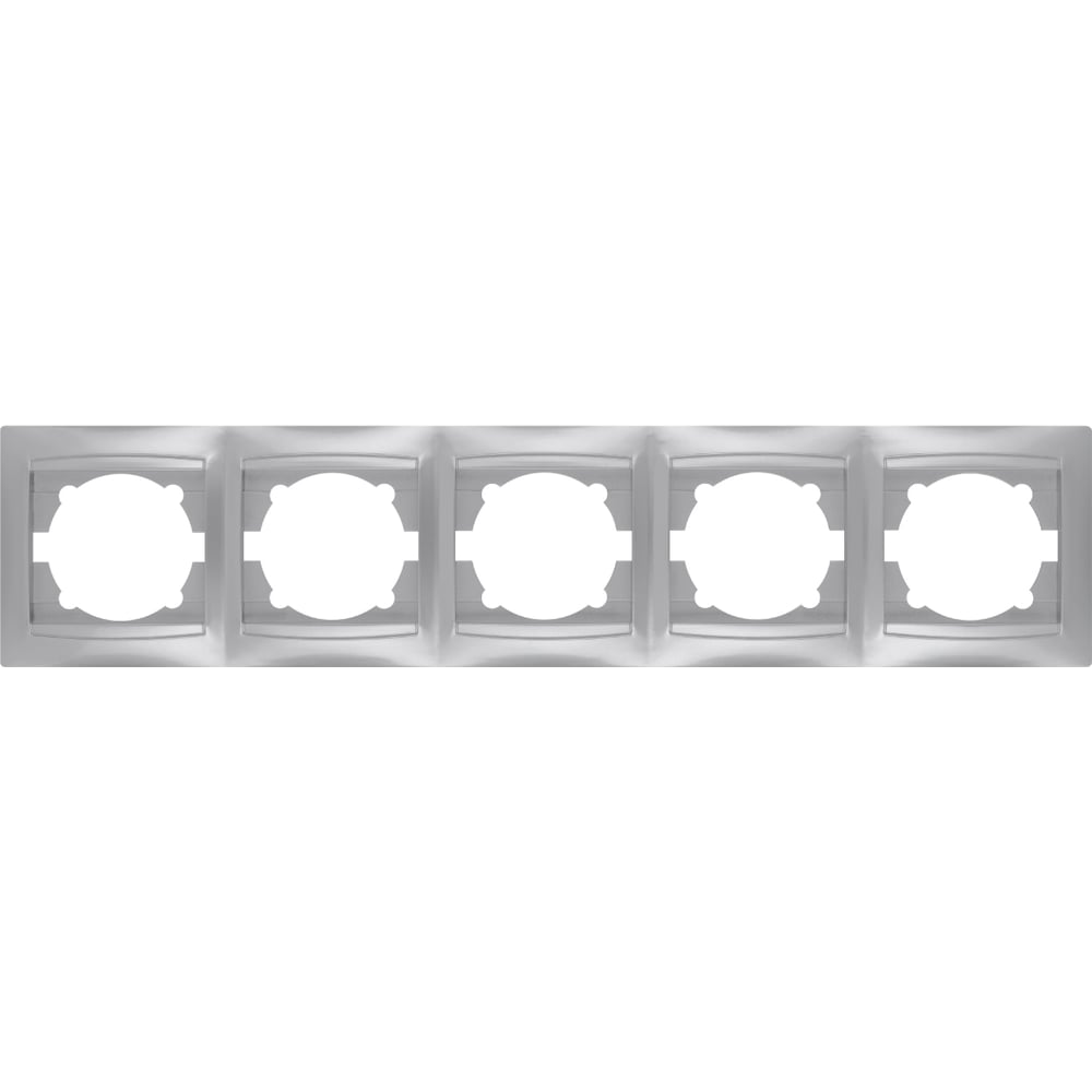 Изображение товара 5-постовая рамка TDM ELECTRIC серебристый металлик Лама SQ1815-0237