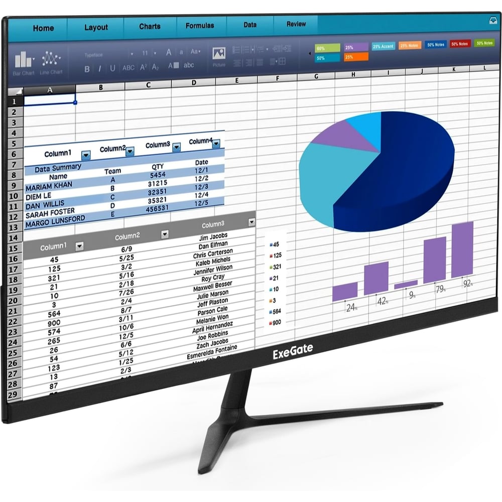 Монитор ExeGate с аудио выходом 21.5 100 Гц SmartView EP2200A IPS LED Grade A+, FHD, 1920x1080 100Гц, 16:9, 250cd/m2, 1000:1, 178/178, 5ms, D-Sub, HDMI 300460