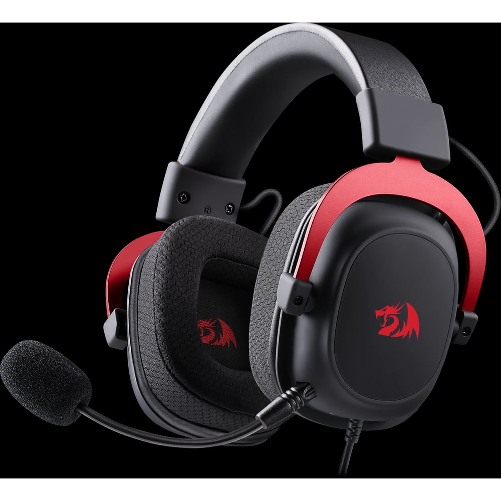 Изображение товара Игровая гарнитура Redragon Zeus CV Звук 7.1, USB, доп.комплект 73068 Изображение товара Игровая гарнитура Redragon Zeus CV Звук 7.1, USB, доп.комплект 73068