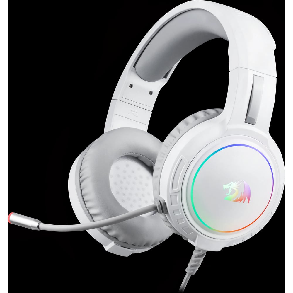 Изображение товара Игровая гарнитура Redragon Mento RGB, 3.5мм, белые 70708