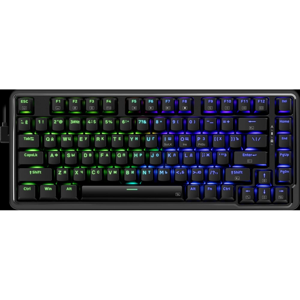 Изображение товара Механическая клавиатура Redragon Elf CV RU, RGB, 82 кнопки, Gasket, Hot-swap 73189 Изображение товара Механическая клавиатура Redragon Elf CV RU, RGB, 82 кнопки, Gasket, Hot-swap 73189