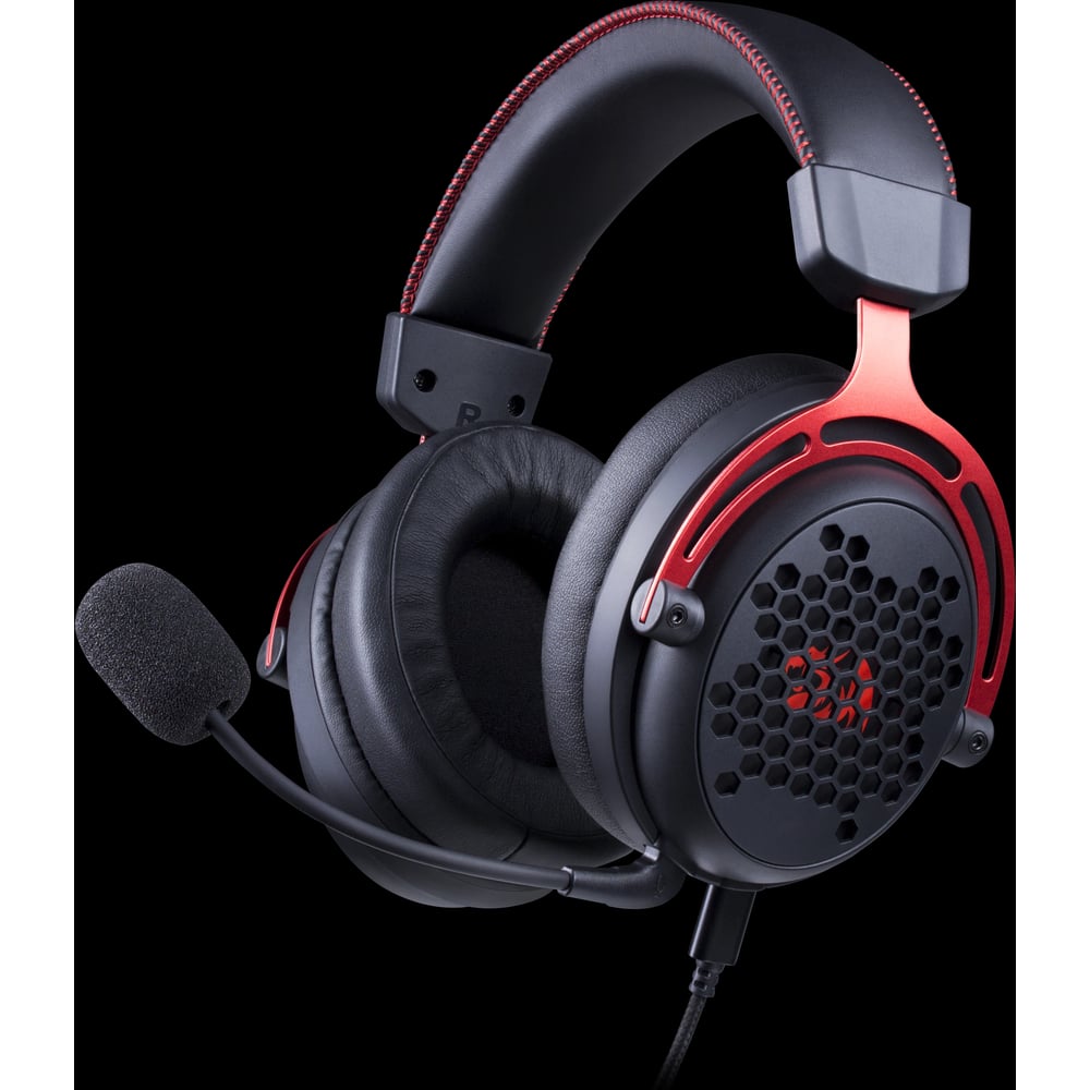 Изображение товара Игровая гарнитура Redragon Diomedes USB, звук 7.1, легкий, черные 71126