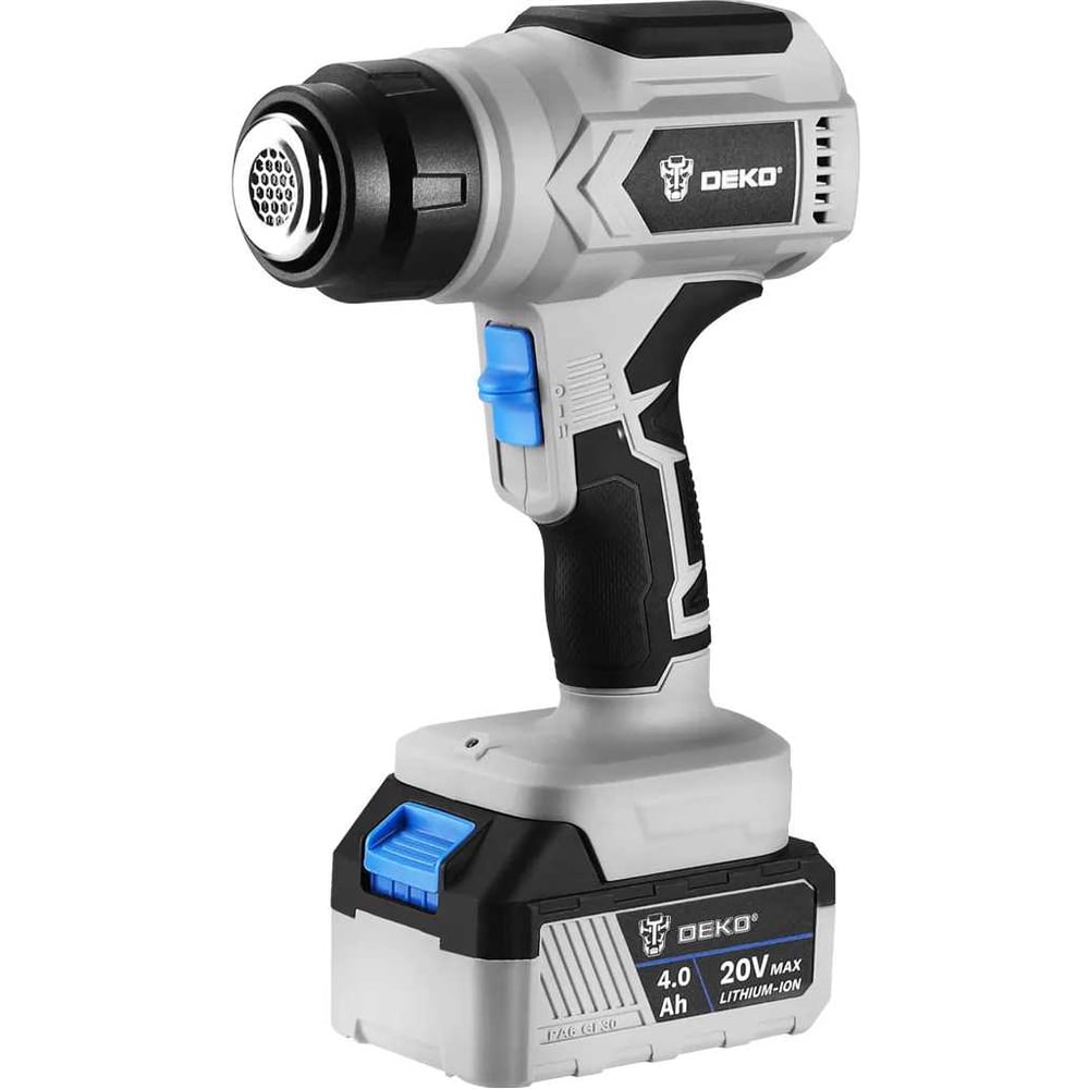 Фен аккумуляторный DEKO DKHG20V, 20В, 1x4.0Ач 081-1153