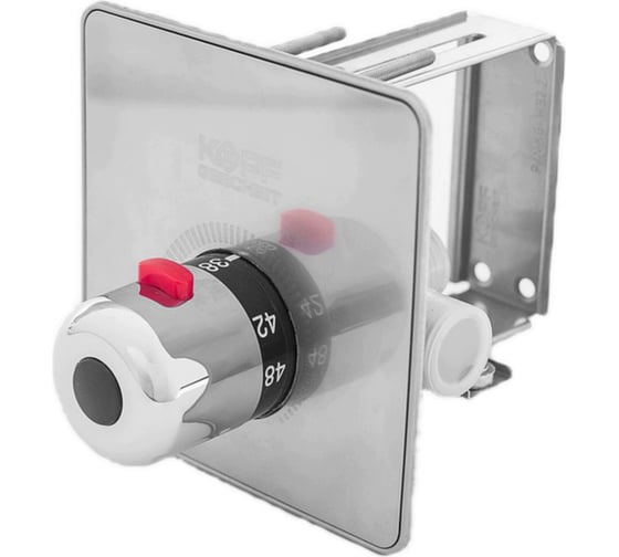 Изображение товара Комплект термостатического смесителя и рамки для монтажа в стену Kopfgescheit KR532 12DK 17048