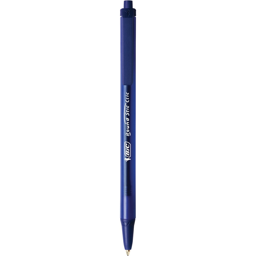 Ручки шариковые автоматические BIC Round Stic Clic, набор 3 шт., синие, линия 0,32 мм, блистер, 926374, 143981