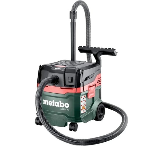 Изображение товара Строительный пылесос Metabo AS 20 L PC, зеленый 602083000