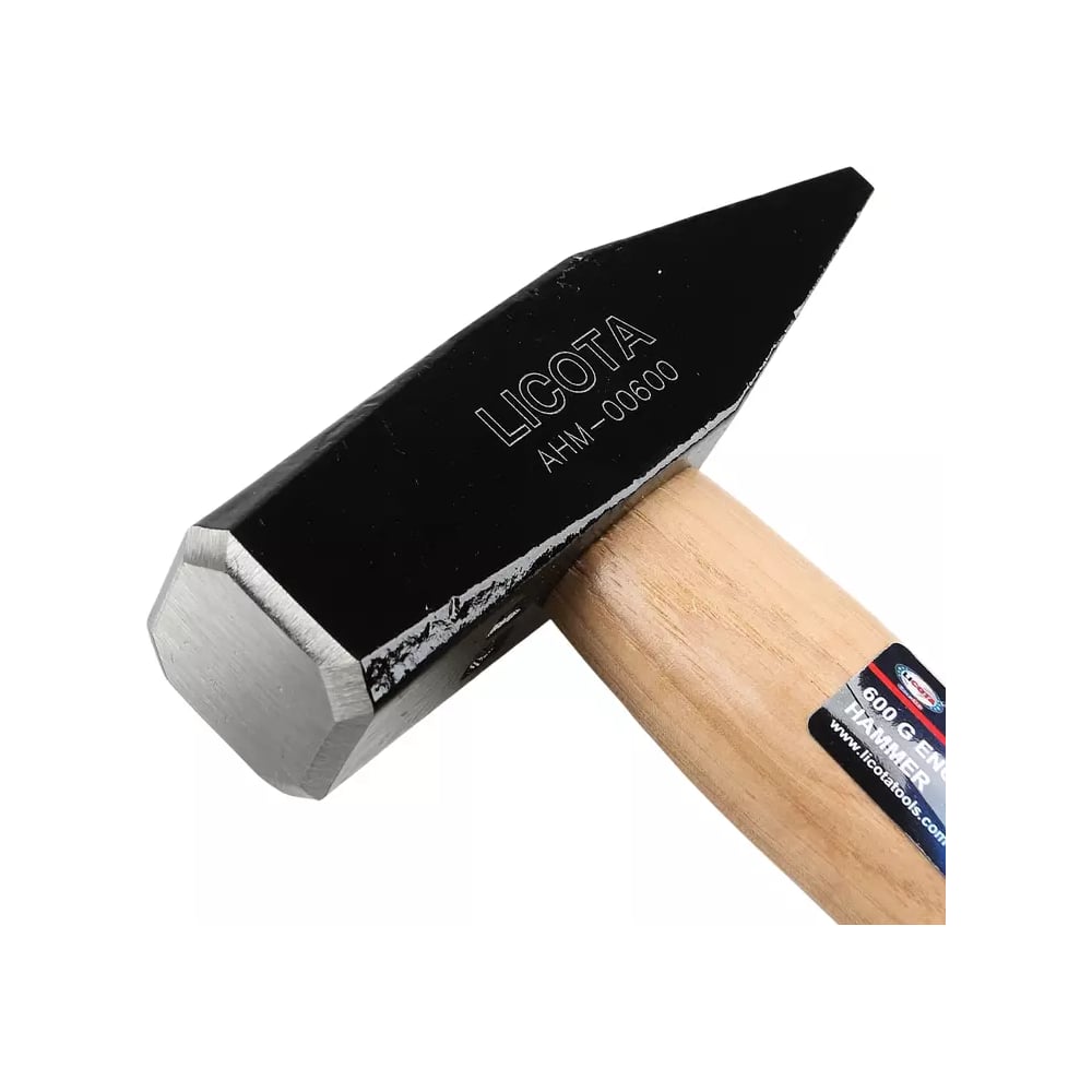 Молоток с ручкой из дерева гикори Licota 600 г AHM-00600