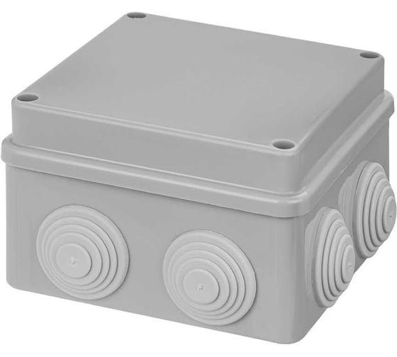 Изображение товара Коробка распределительная TDM ELECTRIC 110х110х70мм, крышка на винтах, IP55, 8 входов, упаковка 48 штук SQ1401-0114