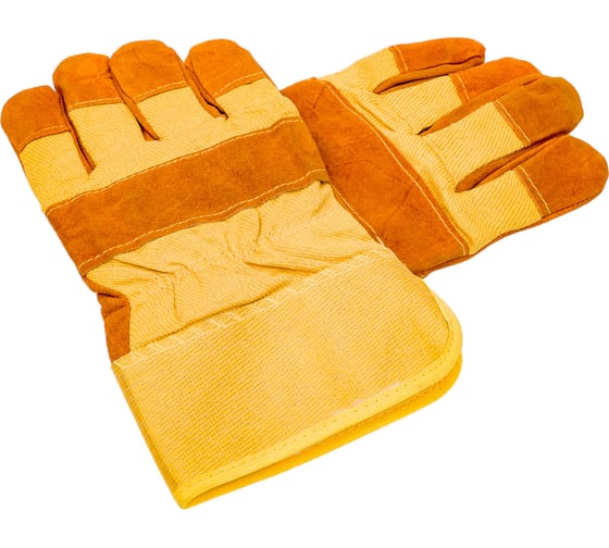 Изображение товара Спилковые комбинированные утепленные синтепоном перчатки РемоКолор 24-2-114