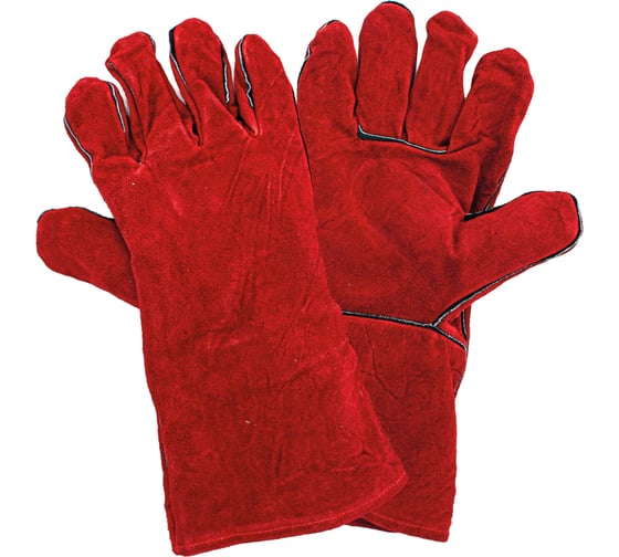 Изображение товара Пятипалые спилковые краги сварщика РемоКолор с подкладкой 24-3-002