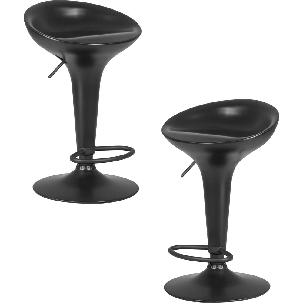 Стул барный DOBRIN набор 2 шт BOMBA BLACK (чёрный) LM-1004-N_B-M_ABS-black