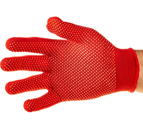 Изображение товара Нейлоновые перчатки с ПВХ РемоКолор размер 9-11 24-2-007