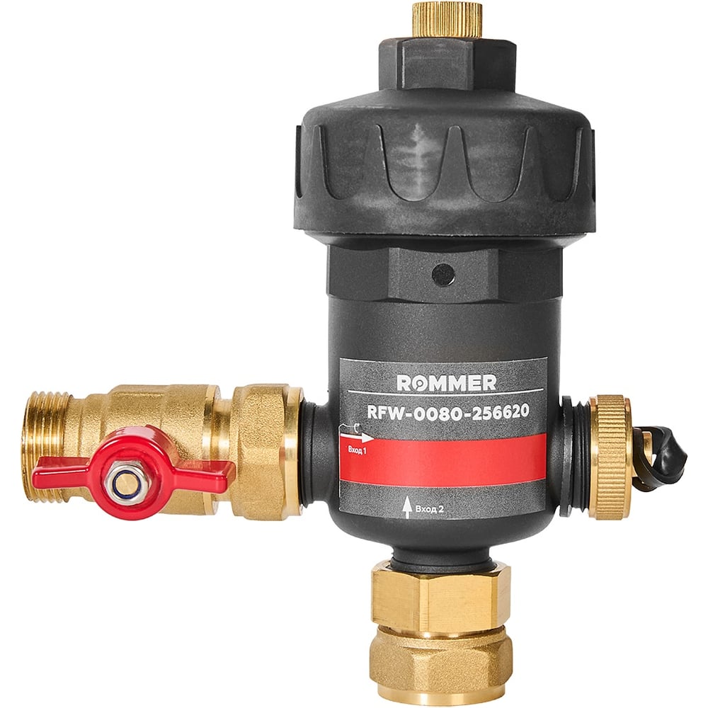 Магнитный сепаратор шлама для настенных котлов ROMMER НР 3/4x НГ 3/4 корпус - композит RFW-0080-256620 PEE9H4A6F10MIG