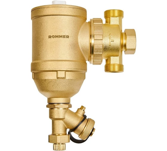 Изображение товара Магнитный сепаратор шлама поворотный универсальный ROMMER НР 1 корпус - латунь RFW-0080-255625 PEE9H4A6F106QC