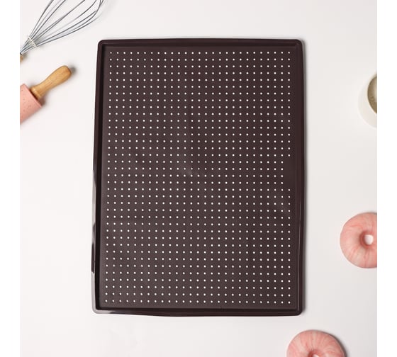 Изображение товара Перфорированный прямоугольный коврик Доляна 40х31х1 см 3626697