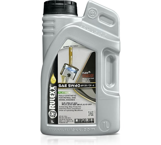 Изображение товара Моторное масло rulexx синтетика 5W40 1 л RU540-1