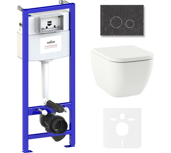 Изображение товара Комплект: инсталляция с унитазом Lavinia Boho One 6 в 1 Rimless 75110117