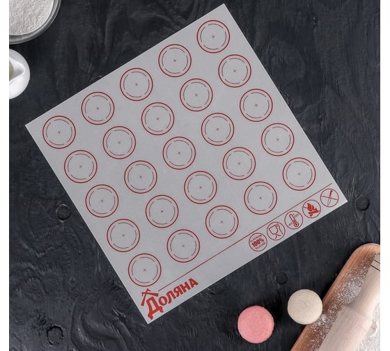 Изображение товара Армированный коврик Доляна Макарон 27,5x27,5 см 3624944