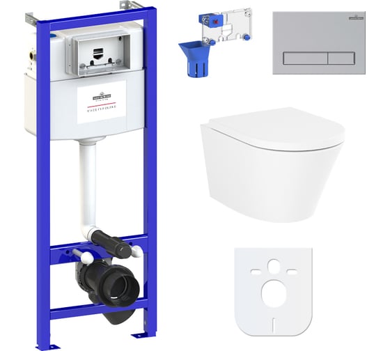 Изображение товара Комплект: инсталляция с унитазом Lavinia Boho Biore Compacto Rimless 7 в 1 87040087