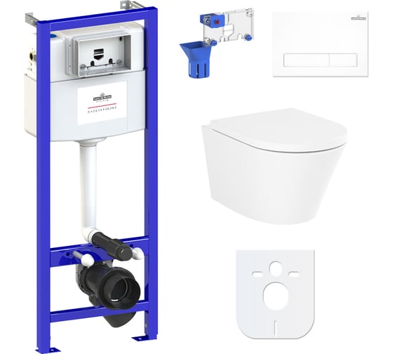 Изображение товара Комплект: инсталляция с унитазом Lavinia Boho Biore Compacto Rimless 7 в 1 87040085