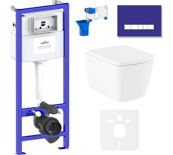 Изображение товара Комплект: инсталляция с унитазом Lavinia Boho Aveo Rimless 7 в 1 75110258