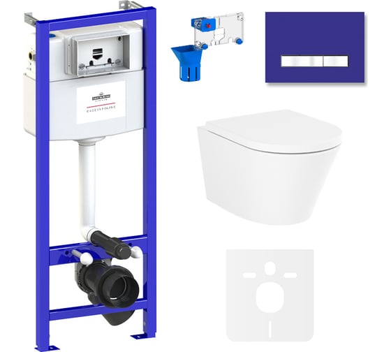 Изображение товара Комплект: инсталляция с унитазом Lavinia Boho Biore Rimless 7 в 1 75110190