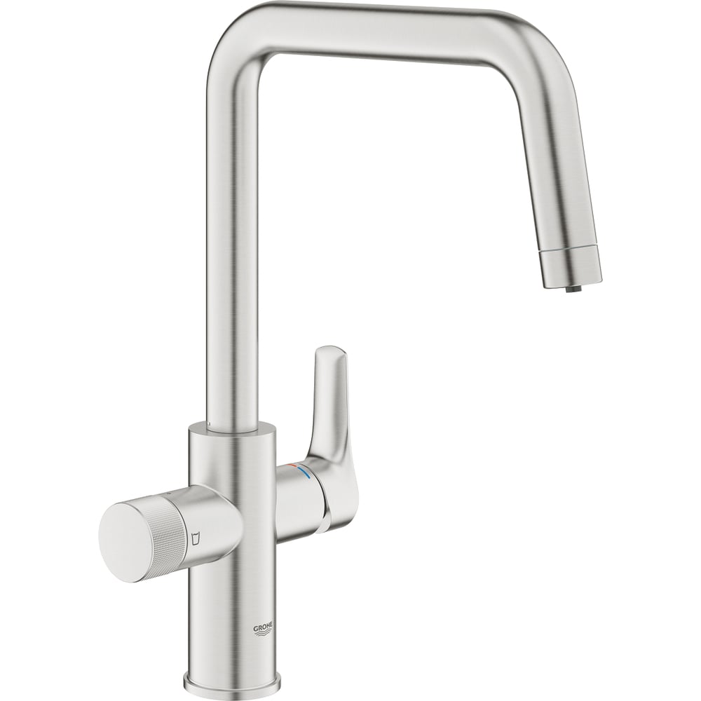 Смеситель для кухонной мойки Grohe Blue Pure Eurosmart с функцией фильтрации, без фильтра в комплекте, суперсталь 30583DC0