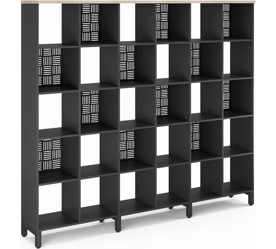 Изображение товара Стеллажная система SQ-5X6 black/natural Kobor 220467