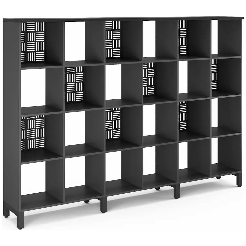 Стеллажная система SQ-4X6 black/wood Kobor 221540