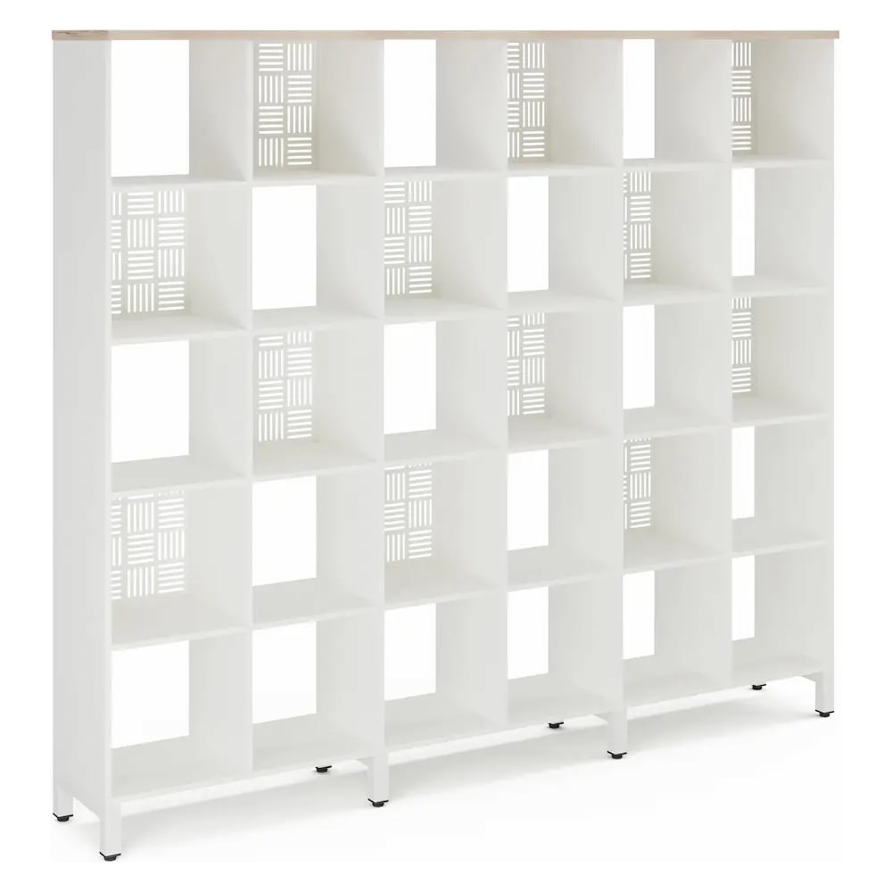 Стеллажная система SQ-5X6 white/natural Kobor 220476