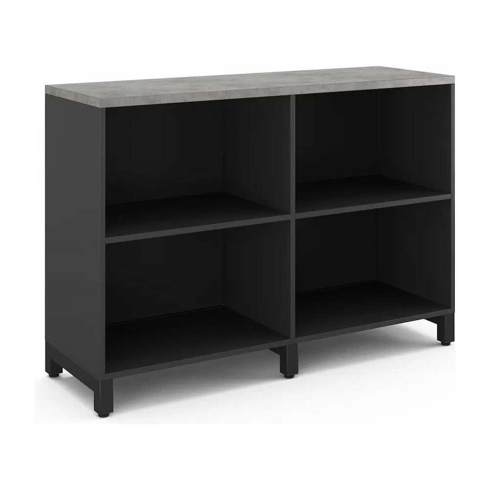 Шкаф открытый Kobor HO/2-120/40/M black/chicago 221792