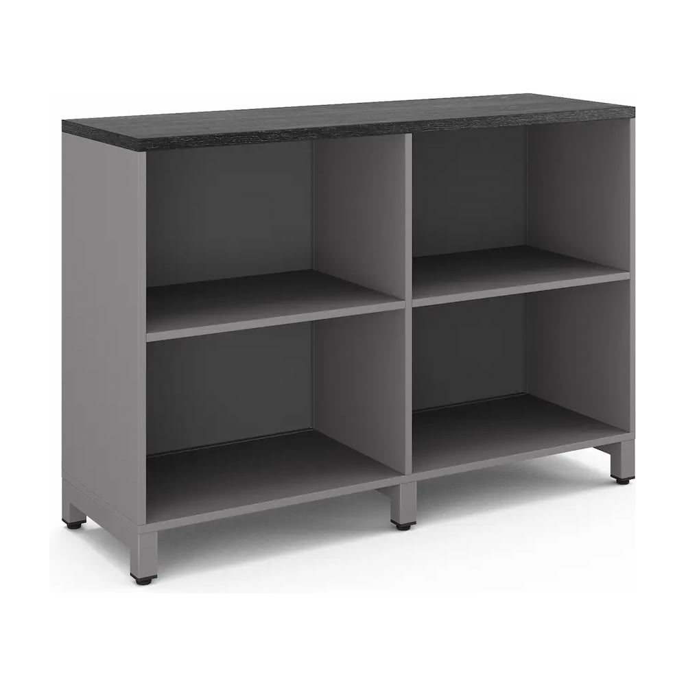 Шкаф открытый Kobor HO/2-120/40/M aluminum/wood 221825