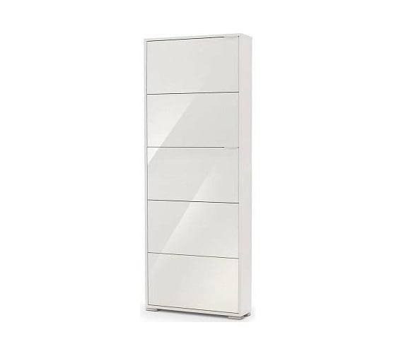 Изображение товара Обувница Венталл Арт Viva-5S белый/зеркало Ven_00034