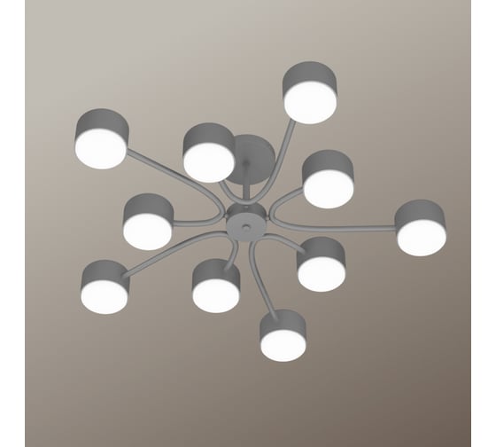 Изображение товара Люстра потолочная RITTER AGIO, 700x190мм, 10хGX53, металл, серый, 51460 6